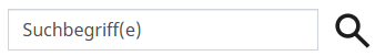 Abbildung der Suchfunktion mit Eingabefeld und Lupe-Button